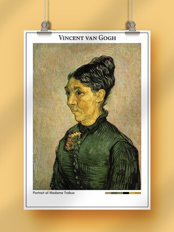 Vincent van Gogh Portrait of Madame Trabuc Poster
