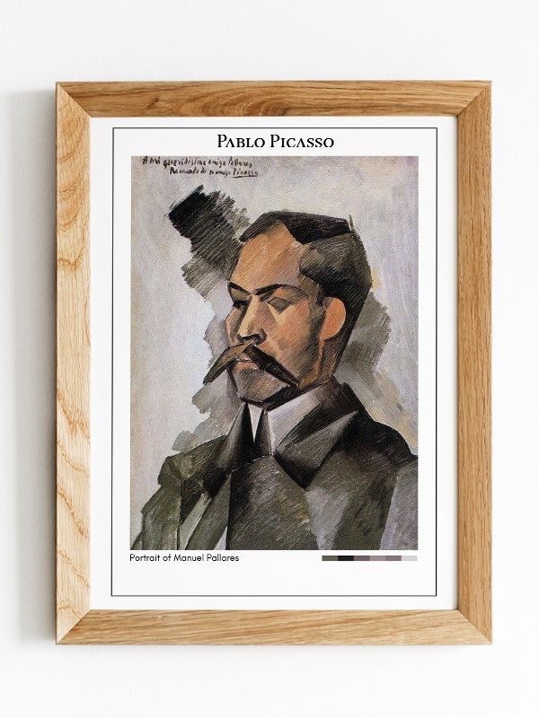Pablo Picasso Portrait of Manuel Pallares Poster