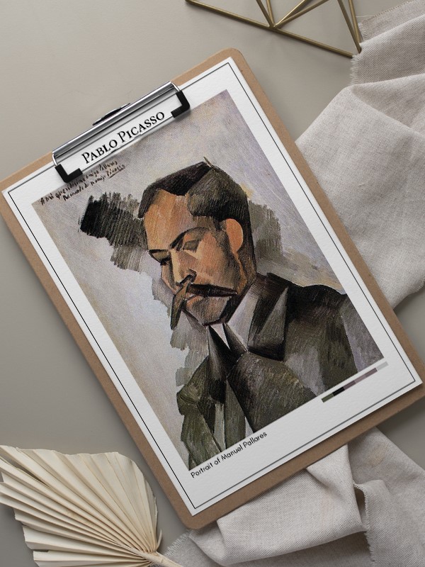 Pablo Picasso Portrait of Manuel Pallares Poster
