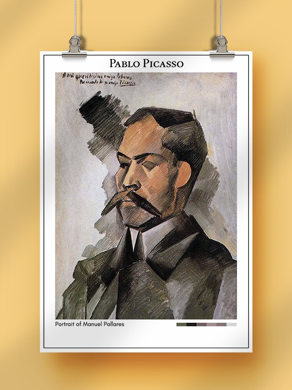 Pablo Picasso Portrait of Manuel Pallares Poster