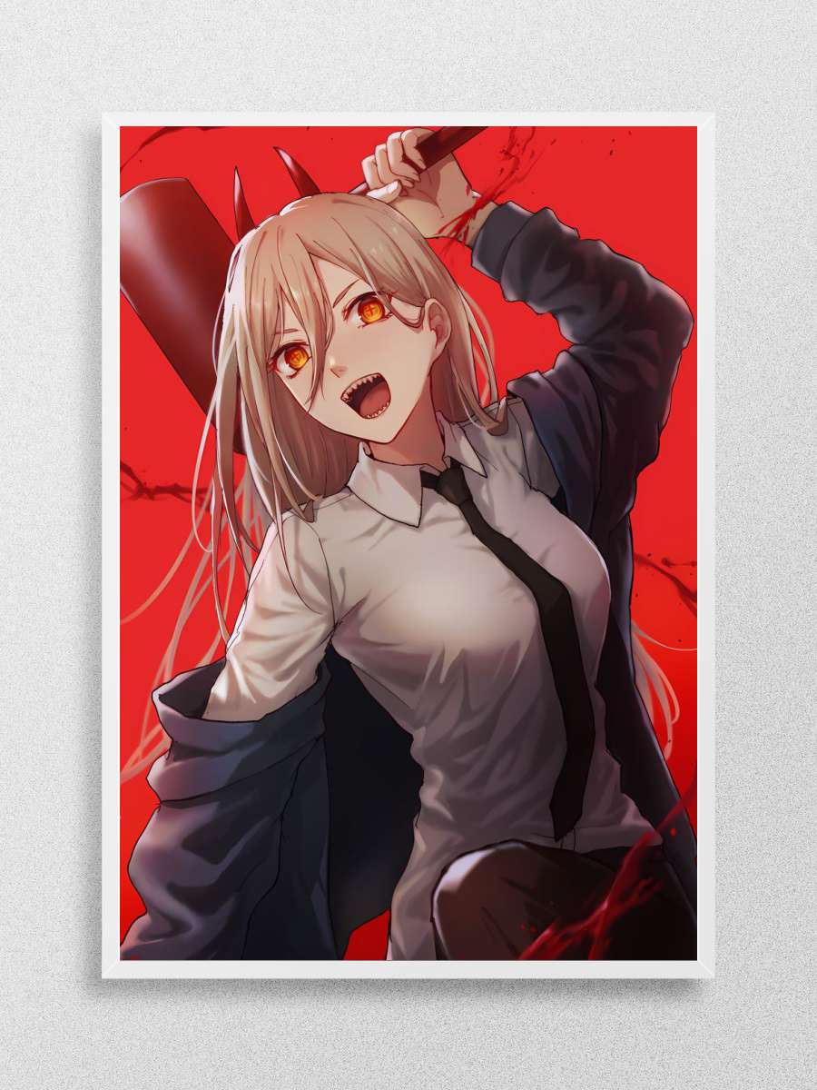 Power Chainsaw Man Anime Poster Çerçevesiz Yüksek Kalite Anime Duvar Poster
