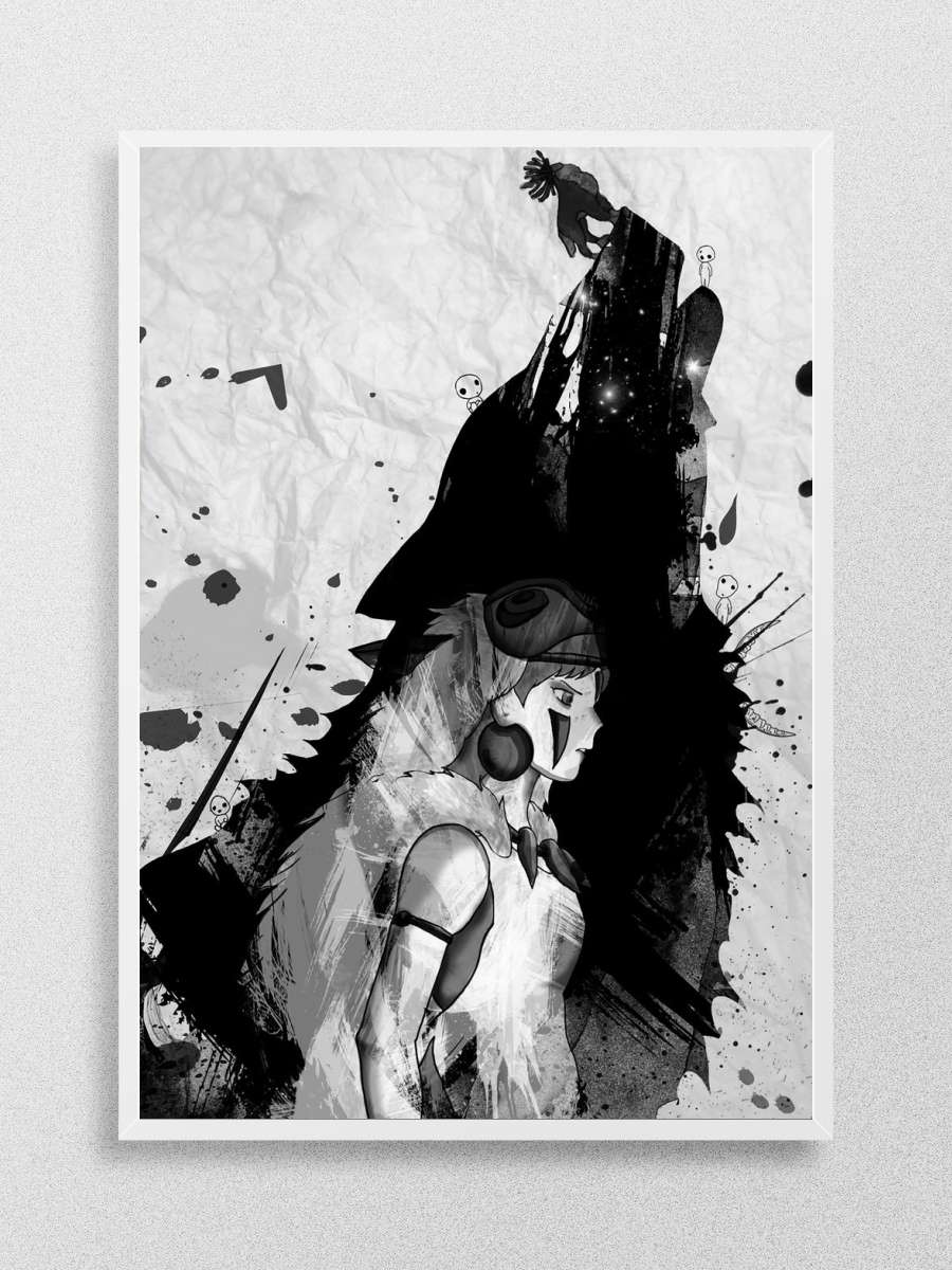 Princess Mononoke Anime Poster Çerçevesiz Yüksek Kalite Anime Duvar Poster
