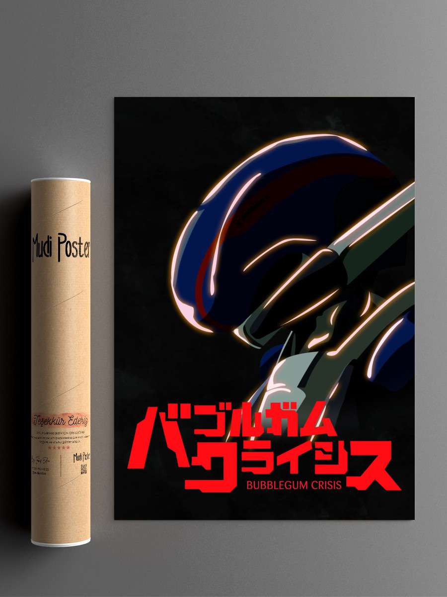 Priss Asagiri ~ Bubblegum Crisis 2032 Anime Poster Çerçevesiz Yüksek Kalite Anime Duvar Poster