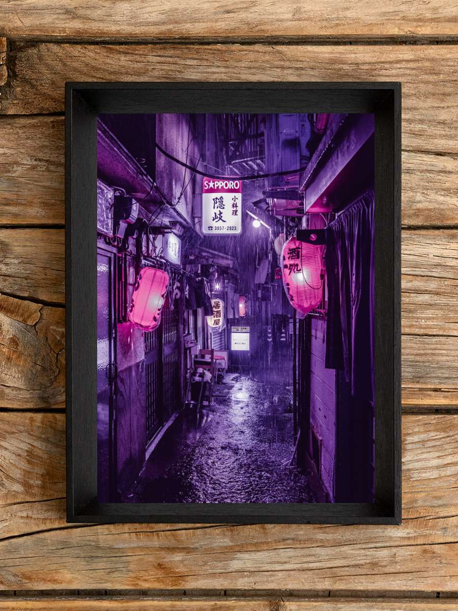 Purple Rain in TOKYO Anime Poster Çerçevesiz Yüksek Kalite Anime Duvar Poster