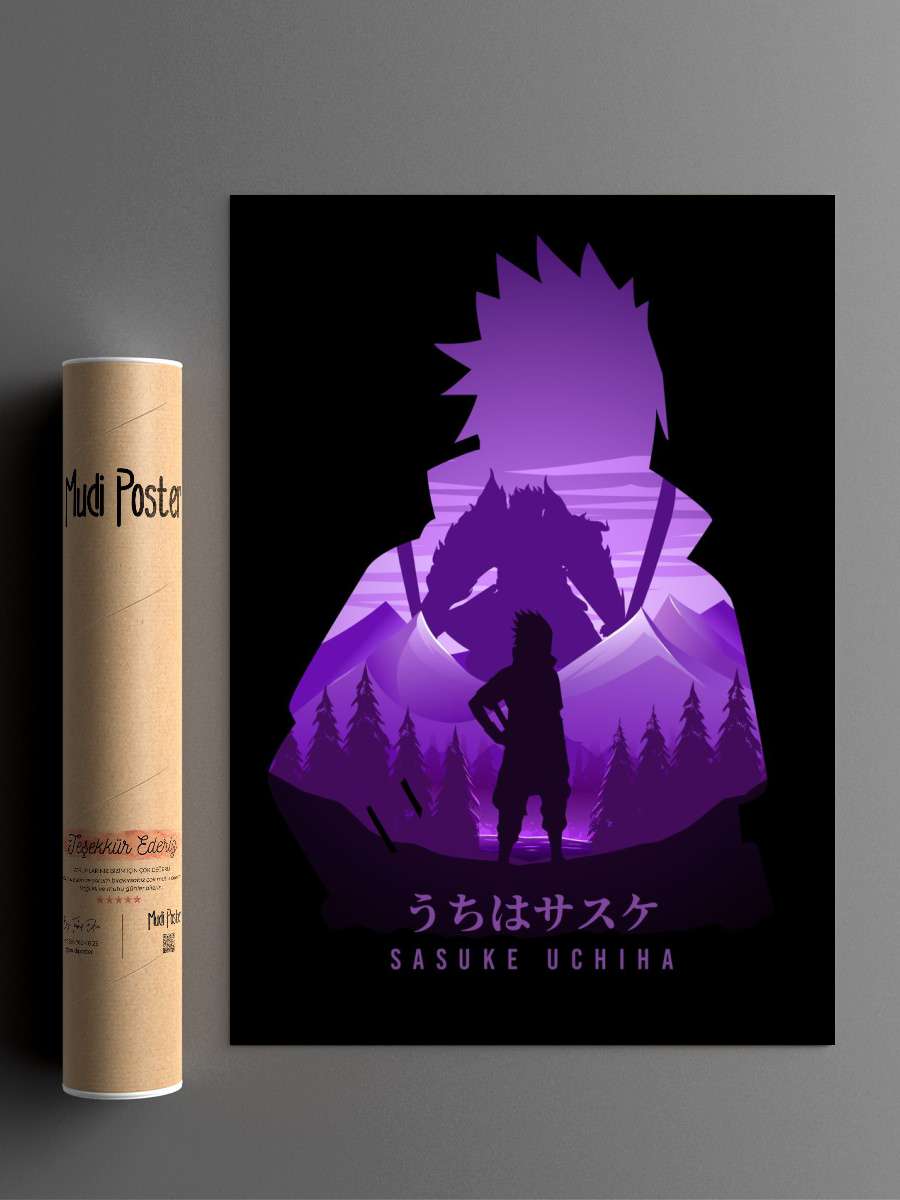 Purple Susanoo Ninja Anime Anime Poster Çerçevesiz Yüksek Kalite Anime Duvar Poster