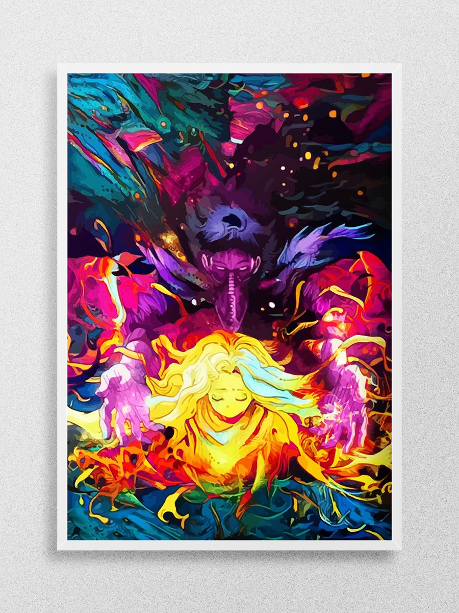 Purple Yang Anime Poster Çerçevesiz Yüksek Kalite Anime Duvar Poster