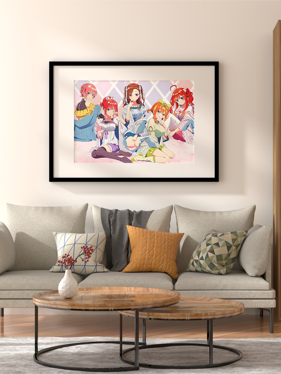 Quintessential Quintuplets Anime Poster Çerçevesiz Yüksek Kalite Anime Duvar Poster