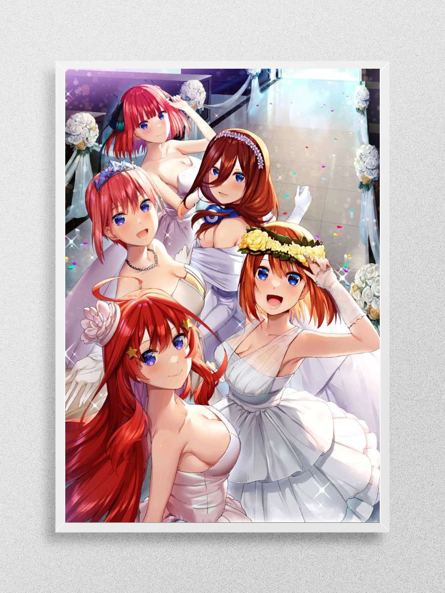 Quintessential Quintuplets Anime Poster Çerçevesiz Yüksek Kalite Anime Duvar Poster