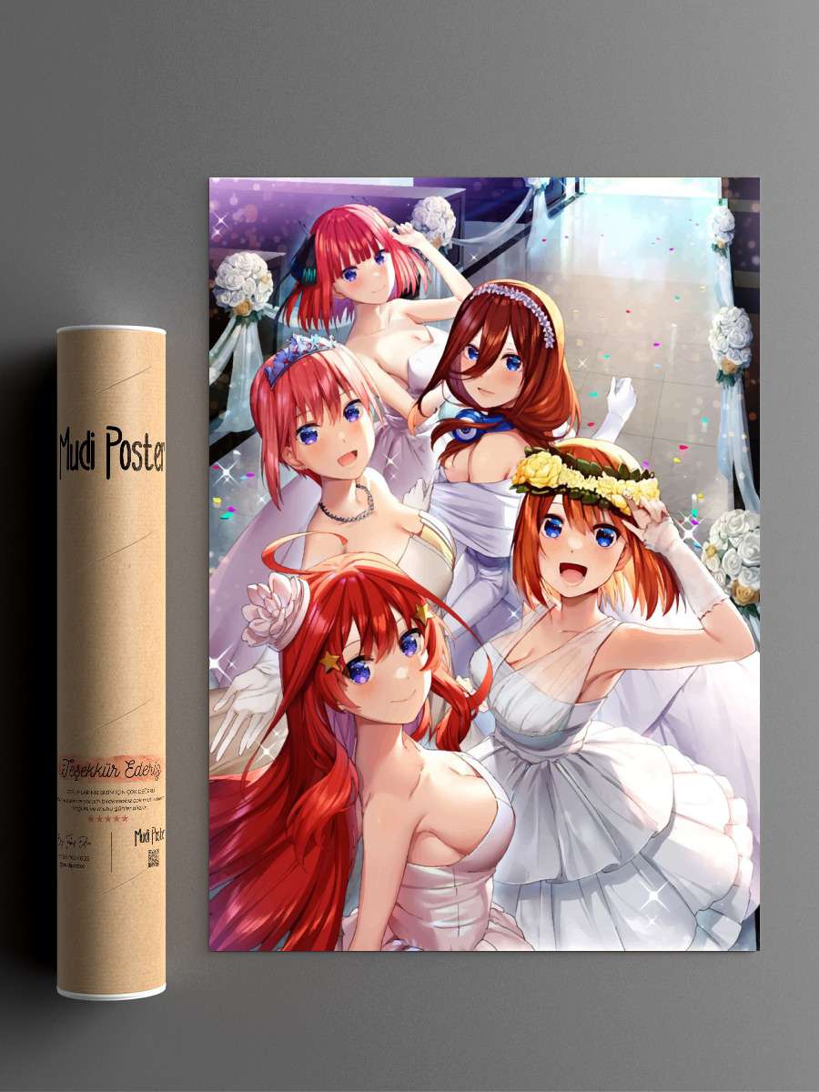 Quintessential Quintuplets Anime Poster Çerçevesiz Yüksek Kalite Anime Duvar Poster
