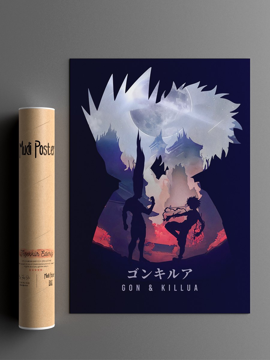 Rage Thunder Hunter Anime Anime Poster Çerçevesiz Yüksek Kalite Anime Duvar Poster