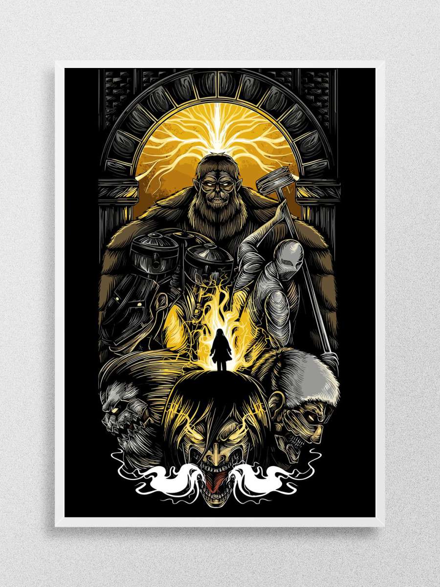 raksasa Anime Poster Çerçevesiz Yüksek Kalite Anime Duvar Poster