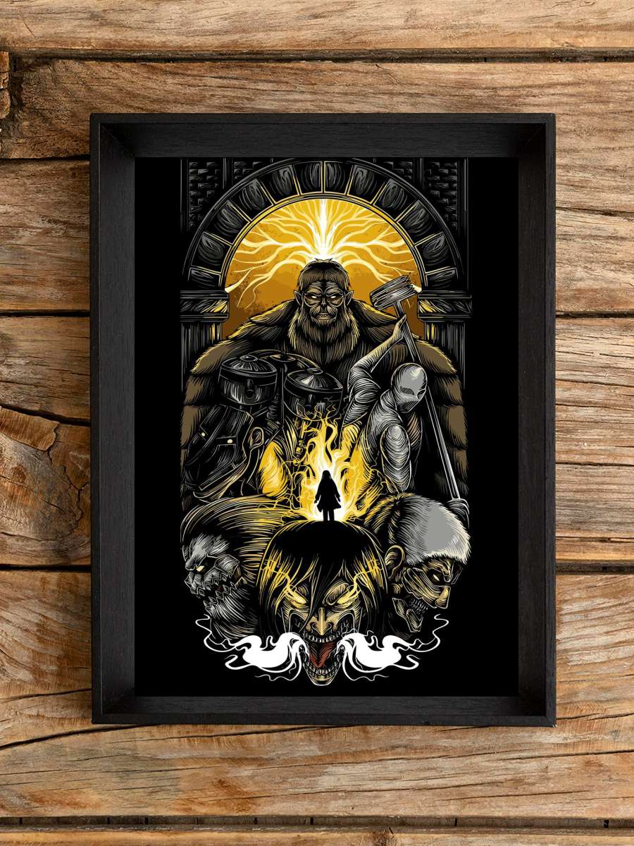 raksasa Anime Poster Çerçevesiz Yüksek Kalite Anime Duvar Poster