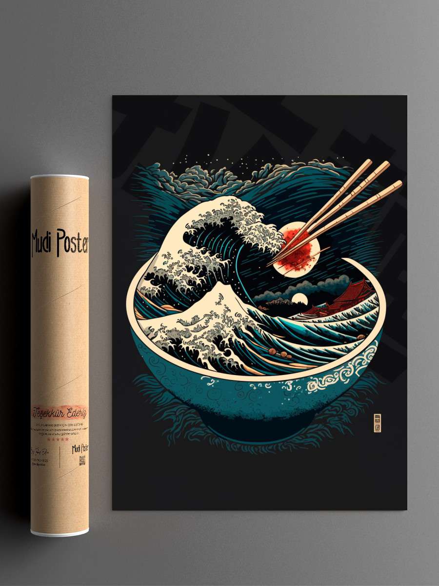 Ramen Art 7 Anime Poster Çerçevesiz Yüksek Kalite Anime Duvar Poster