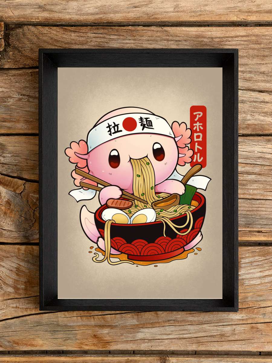 Ramen Axolotl Anime Poster Çerçevesiz Yüksek Kalite Anime Duvar Poster