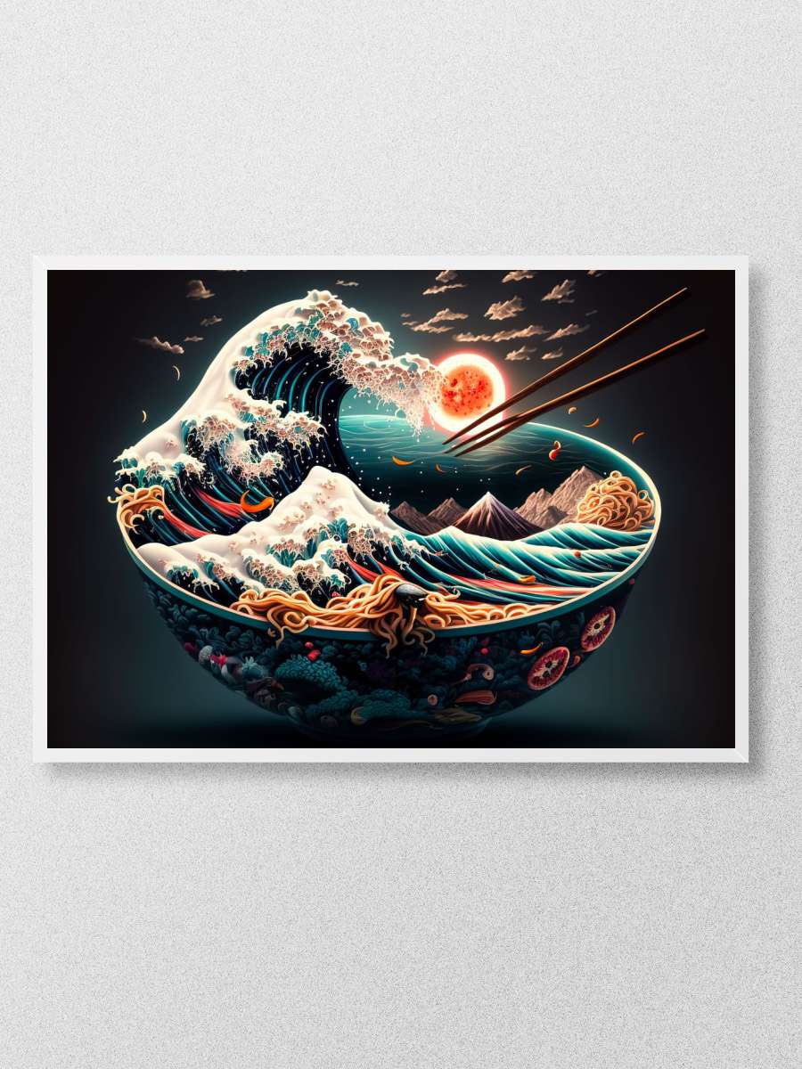 ramen japan neon food Anime Poster Çerçevesiz Yüksek Kalite Anime Duvar Poster