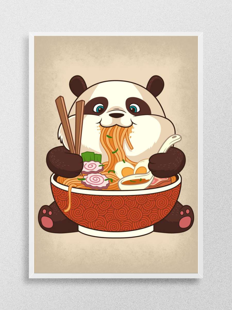 Ramen Panda Anime Poster Çerçevesiz Yüksek Kalite Anime Duvar Poster