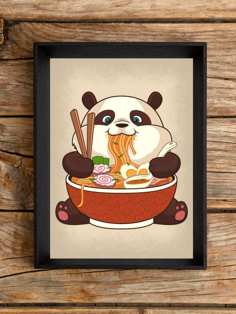 Ramen Panda Anime Poster Çerçevesiz Yüksek Kalite Anime Duvar Poster