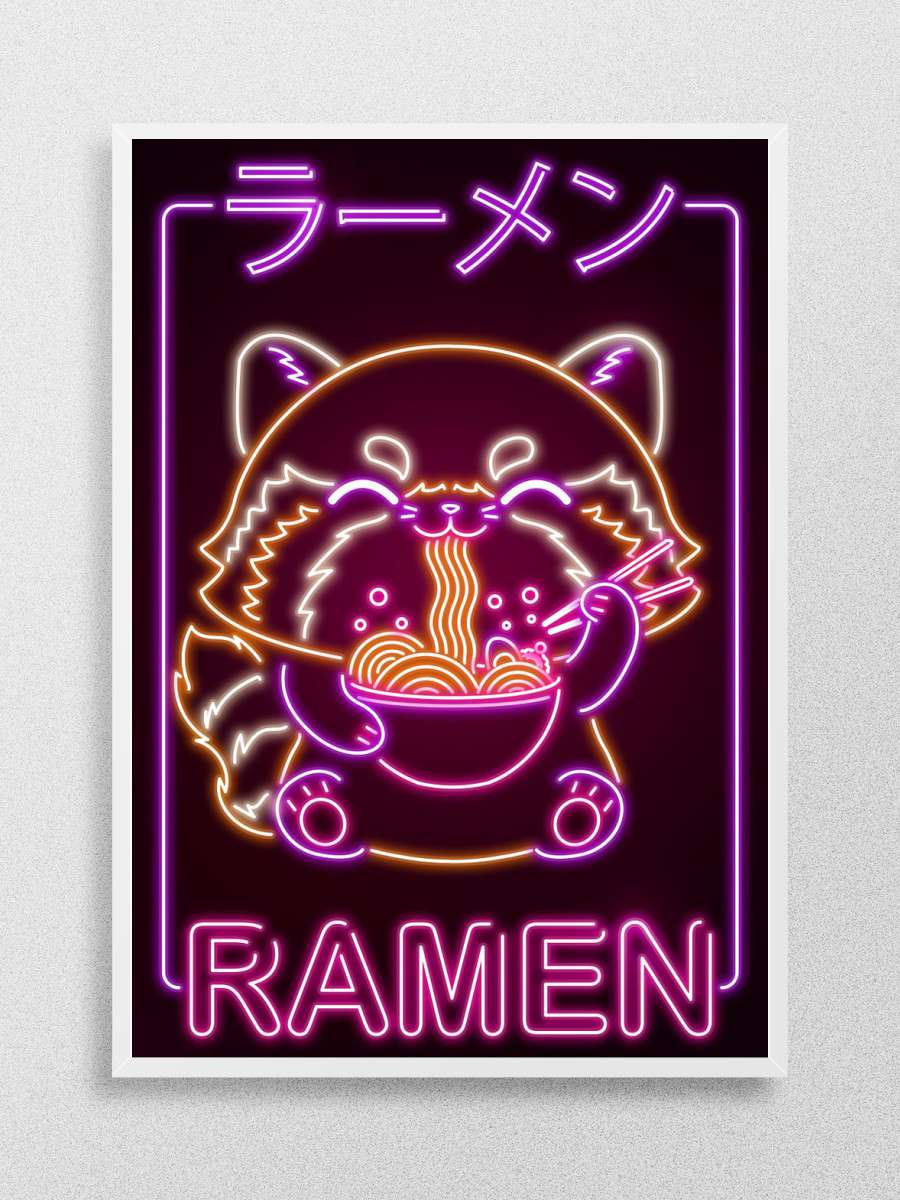 Ramen Red Panda Anime Poster Çerçevesiz Yüksek Kalite Anime Duvar Poster