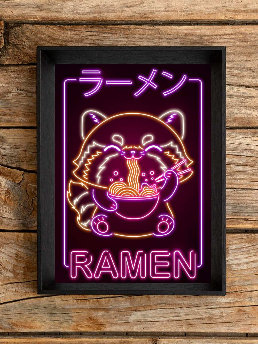 Ramen Red Panda Anime Poster Çerçevesiz Yüksek Kalite Anime Duvar Poster