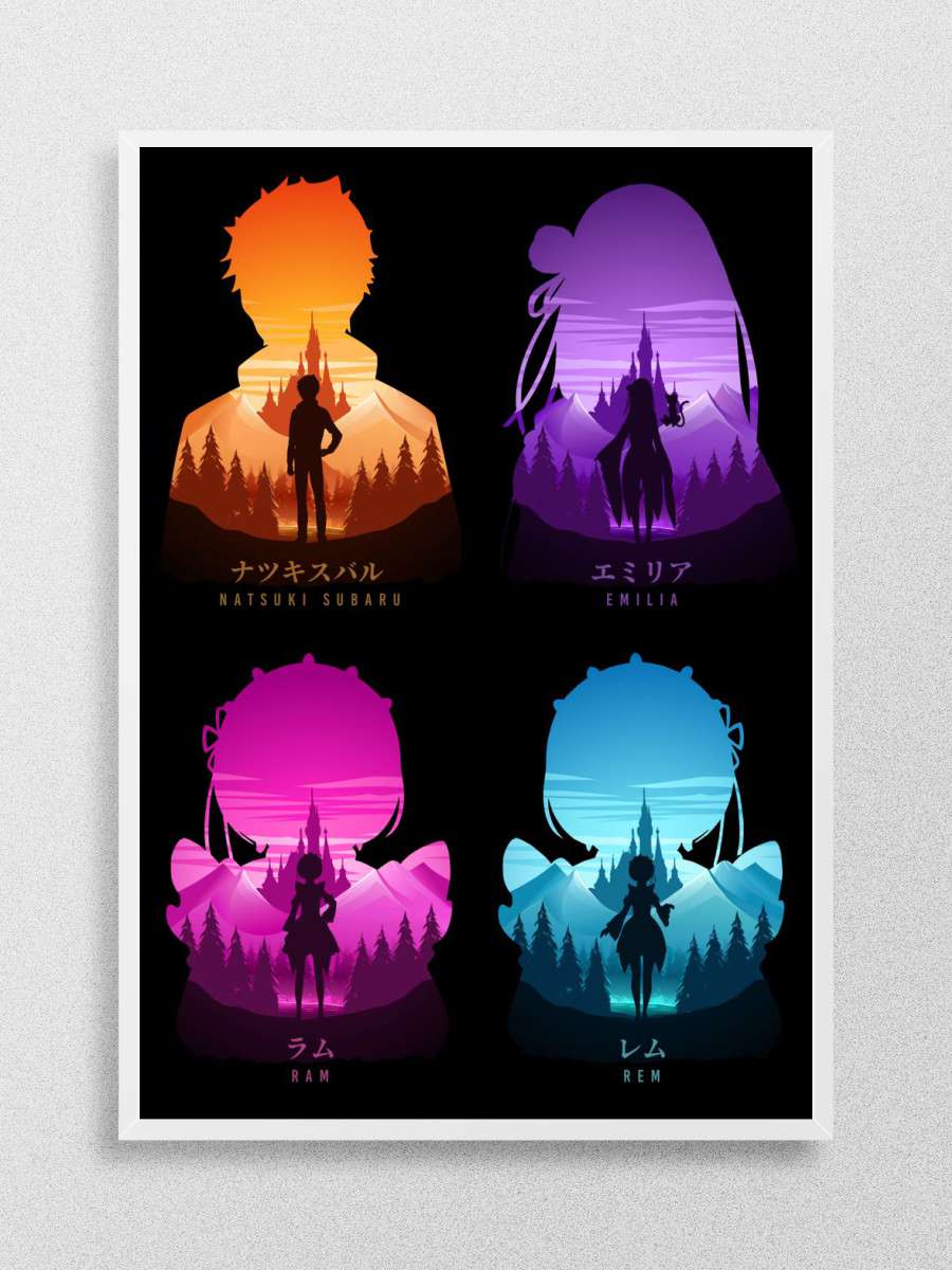 Re Zero Anime Anime Poster Çerçevesiz Yüksek Kalite Anime Duvar Poster
