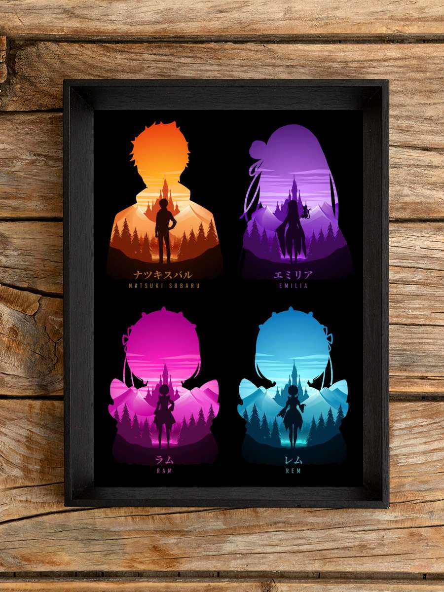 Re Zero Anime Anime Poster Çerçevesiz Yüksek Kalite Anime Duvar Poster