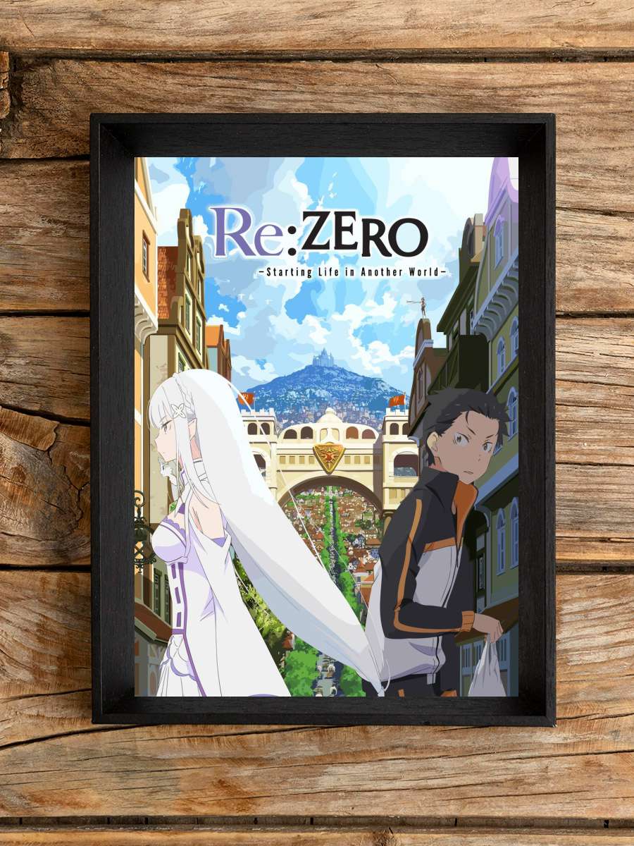 Re Zero Anime Poster Çerçevesiz Yüksek Kalite Anime Duvar Poster