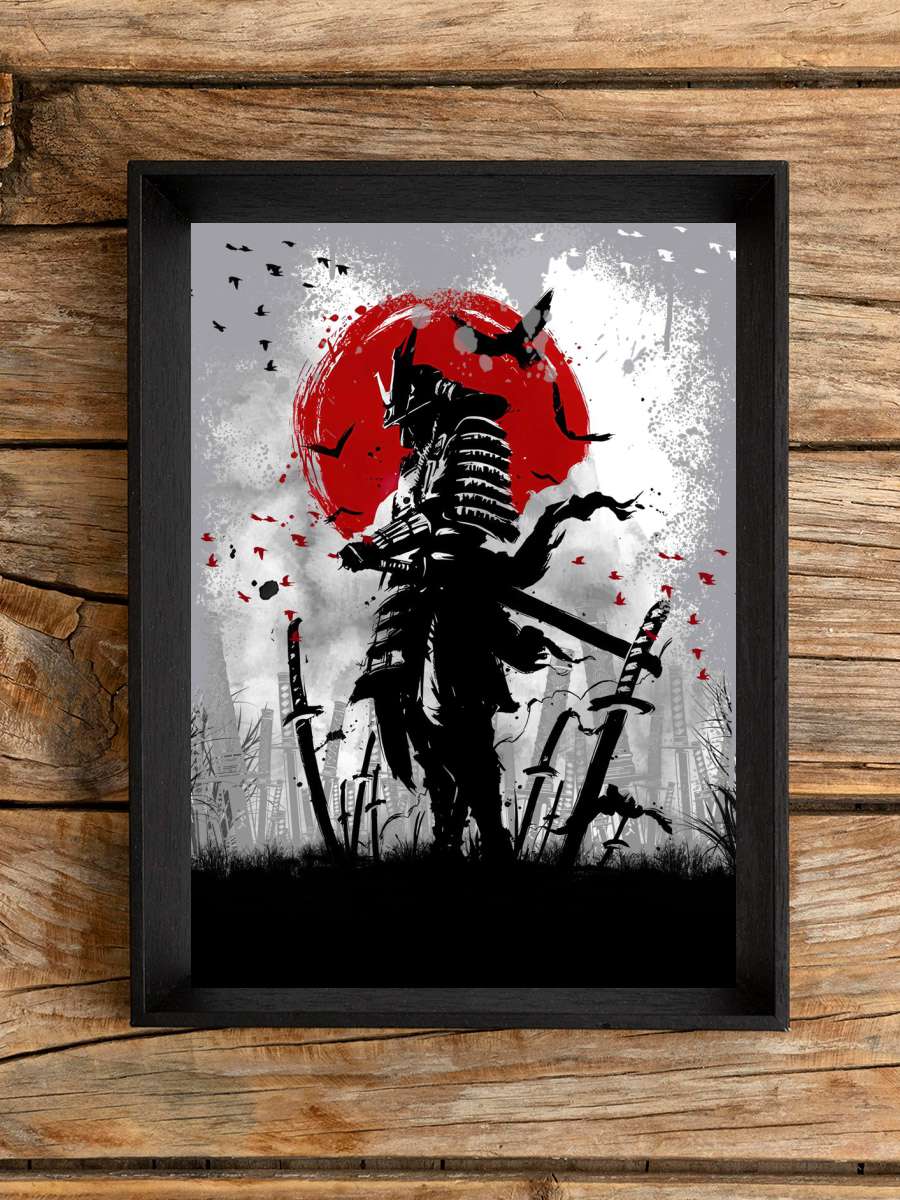 ready to fight samurai Anime Poster Çerçevesiz Yüksek Kalite Anime Duvar Poster