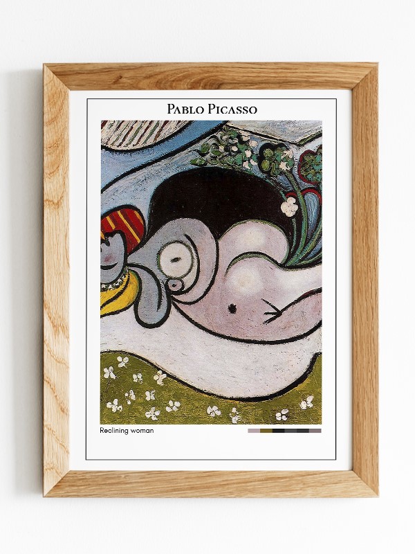 Pablo Picasso Reclining woman Poster
