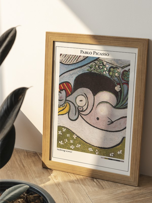 Pablo Picasso Reclining woman Poster