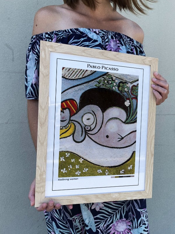 Pablo Picasso Reclining woman Poster