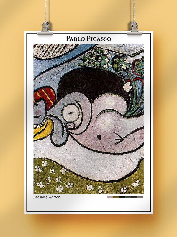 Pablo Picasso Reclining woman Poster