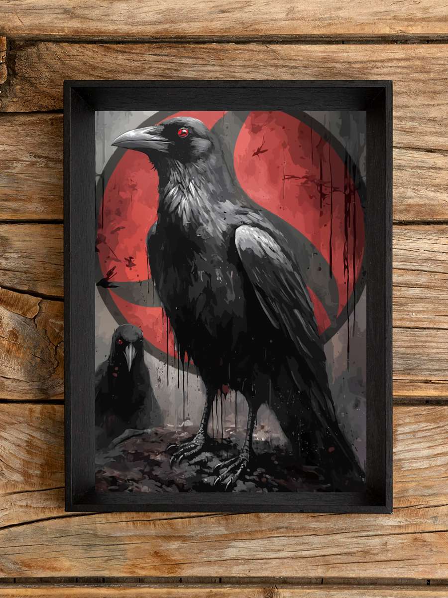 red eyes bird Anime Poster Çerçevesiz Yüksek Kalite Anime Duvar Poster