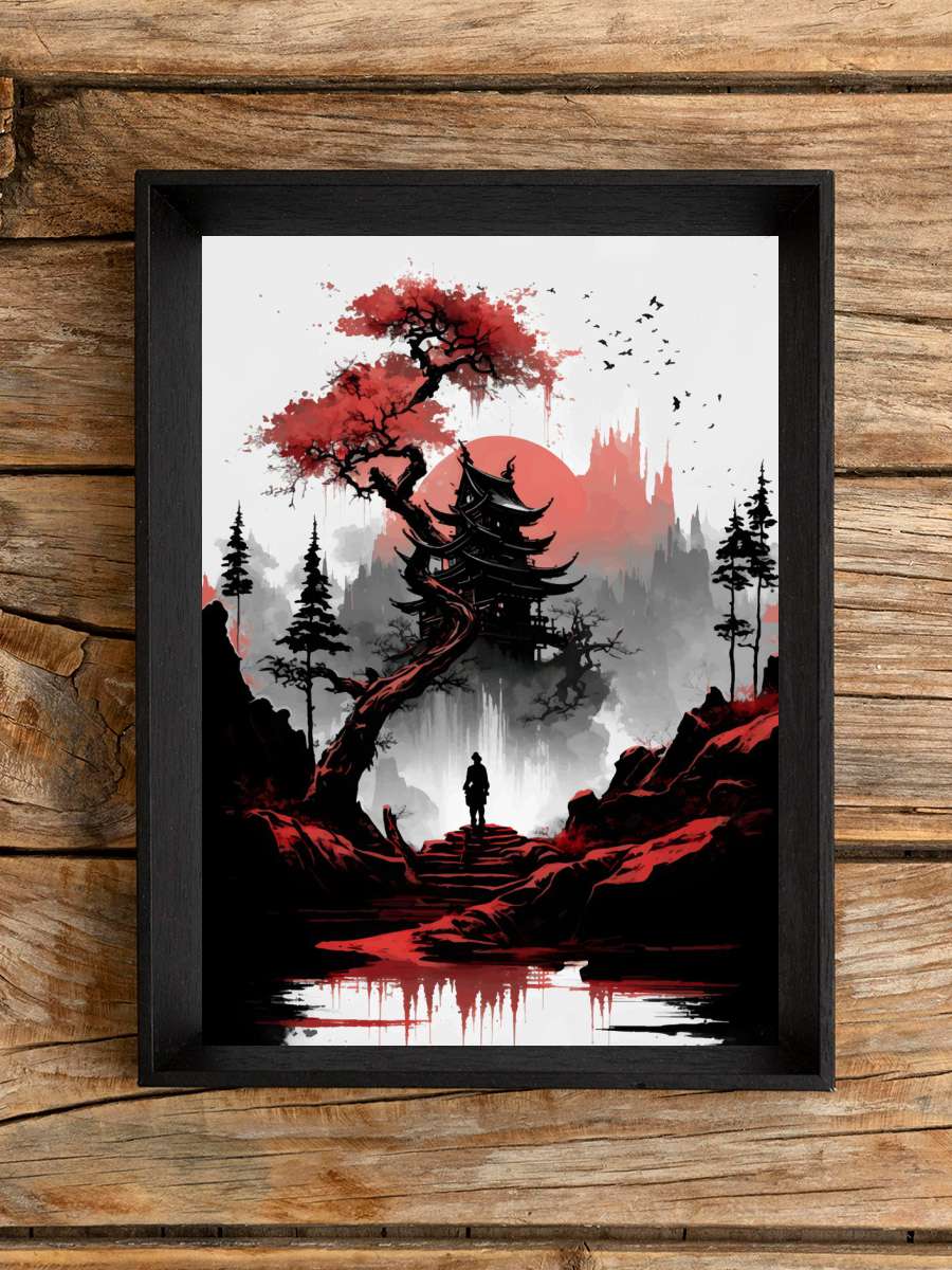 Red Japan Anime Poster Çerçevesiz Yüksek Kalite Anime Duvar Poster