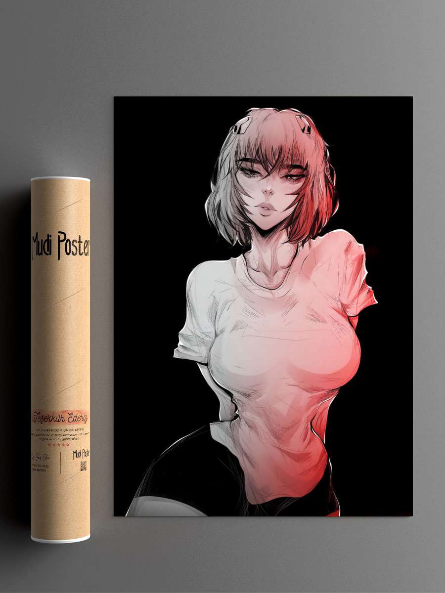 REI AYANAMI EVANGELION Anime Poster Çerçevesiz Yüksek Kalite Anime Duvar Poster