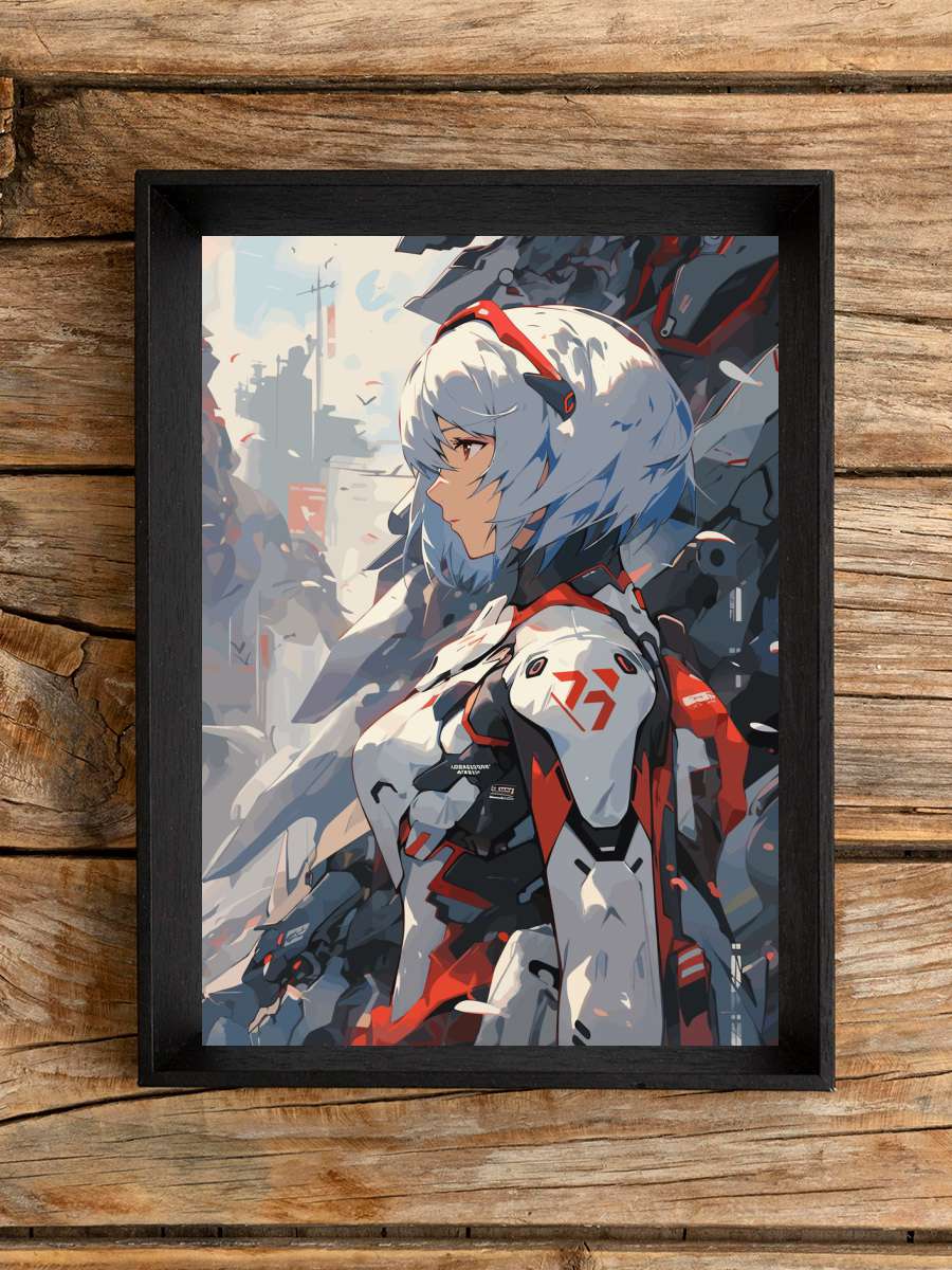 Rei Ayanami Neon Anime Anime Poster Çerçevesiz Yüksek Kalite Anime Duvar Poster