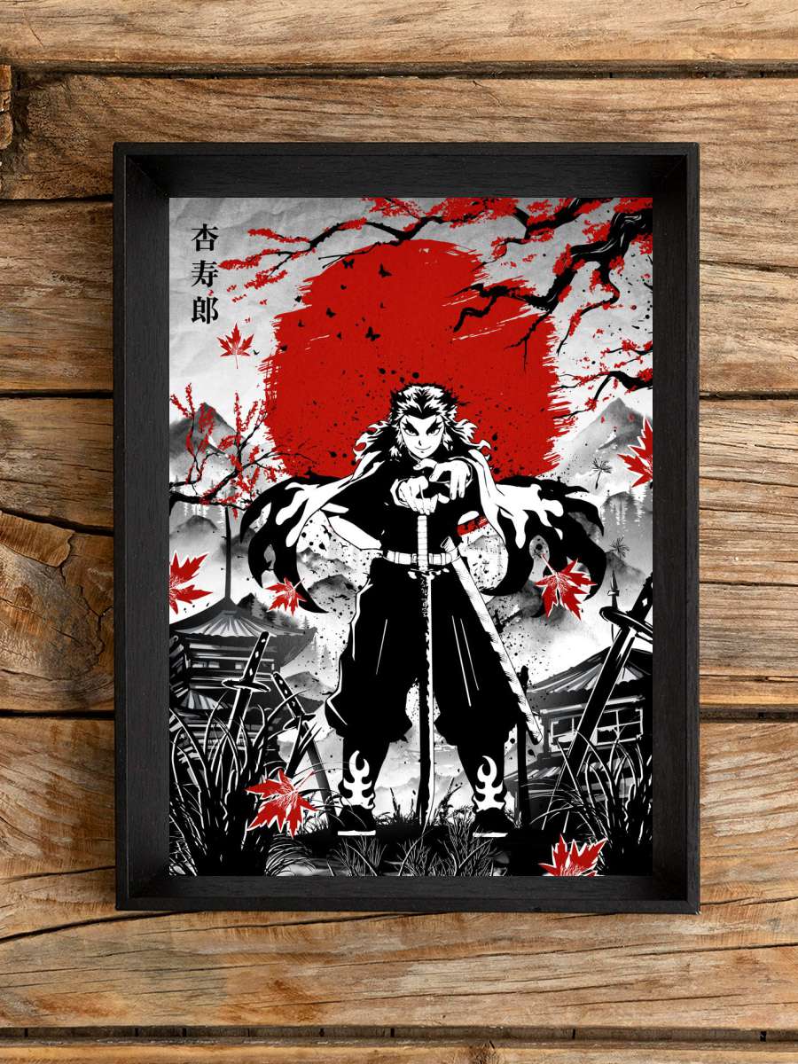 Rengoku Demon Slayer Anime Poster Çerçevesiz Yüksek Kalite Anime Duvar Poster