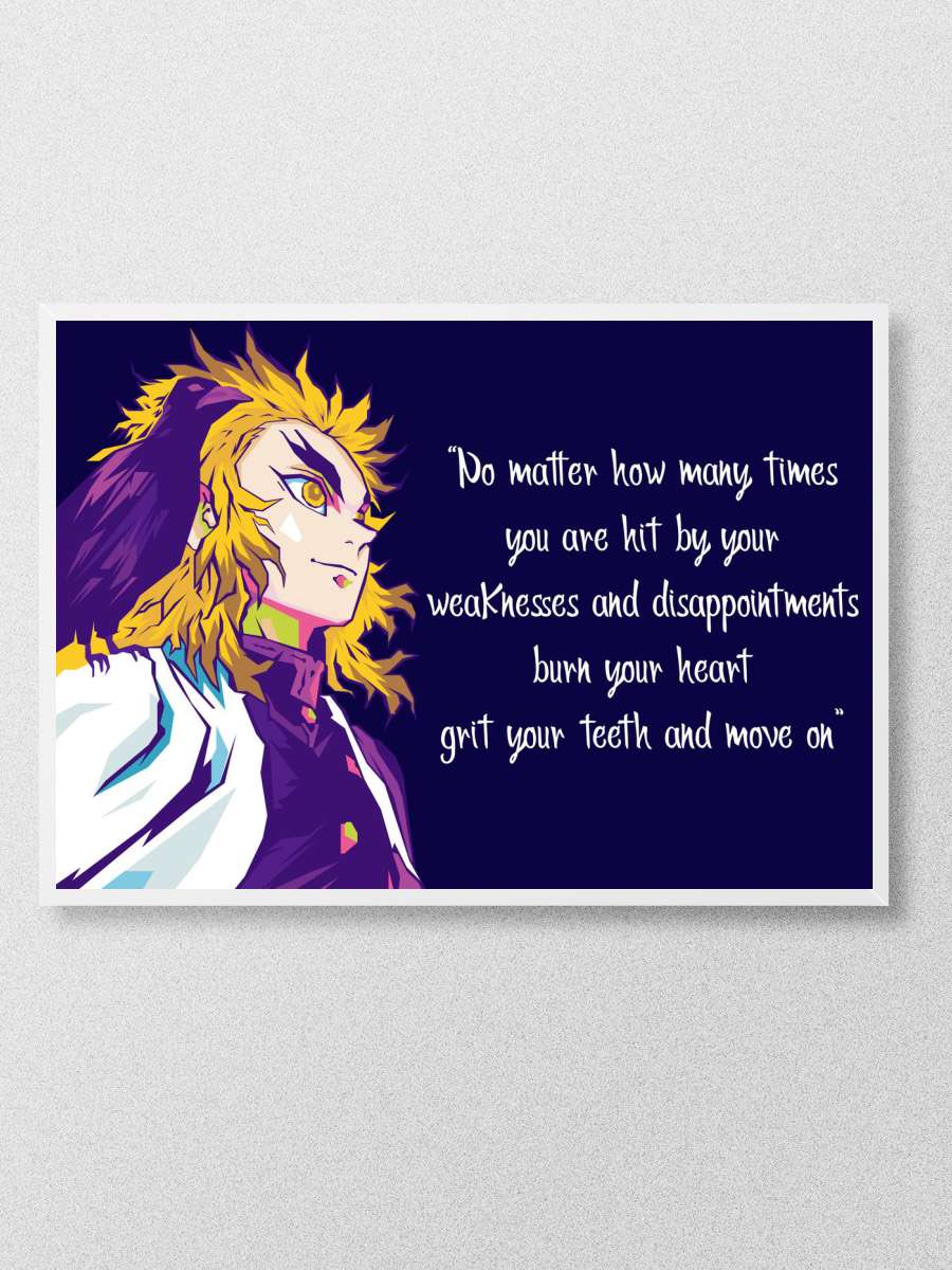 RENGOKU DEMON SLAYER WPAP Anime Poster Çerçevesiz Yüksek Kalite Anime Duvar Poster