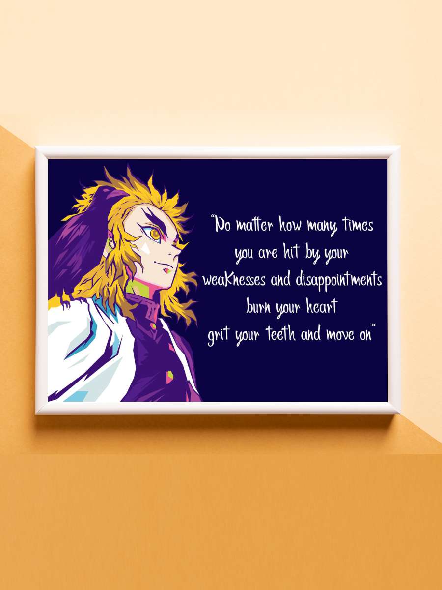 RENGOKU DEMON SLAYER WPAP Anime Poster Çerçevesiz Yüksek Kalite Anime Duvar Poster