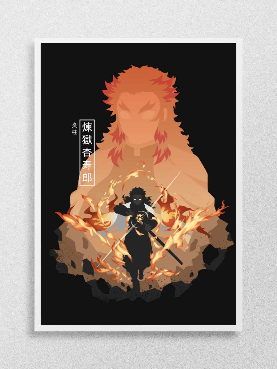 Rengoku Kyojuro Anime Poster Çerçevesiz Yüksek Kalite Anime Duvar Poster