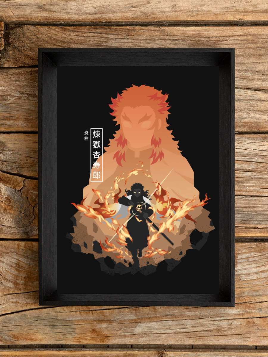 Rengoku Kyojuro Anime Poster Çerçevesiz Yüksek Kalite Anime Duvar Poster