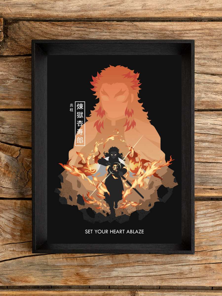 Rengoku Kyojuro Anime Poster Çerçevesiz Yüksek Kalite Anime Duvar Poster