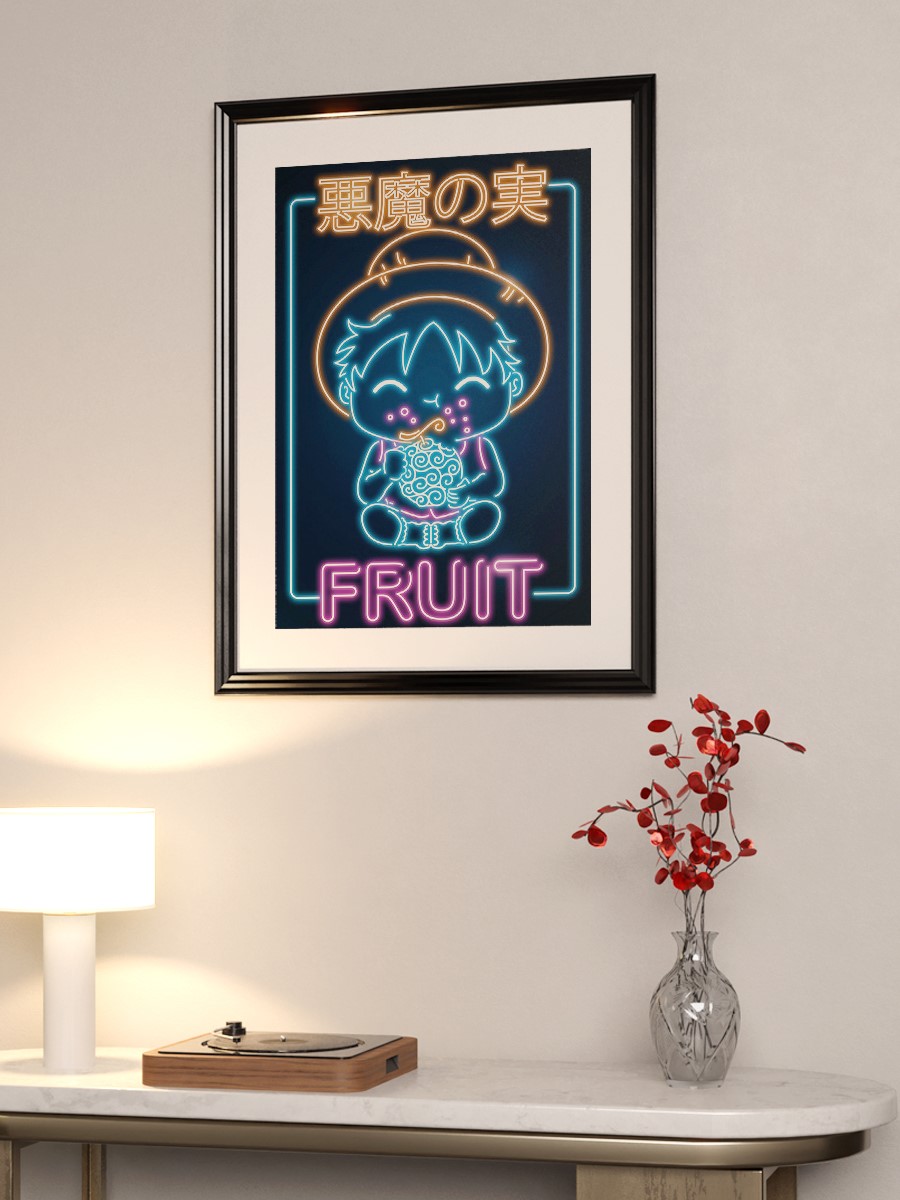 Retro Fruit  Anime Poster Çerçevesiz Yüksek Kalite Anime Duvar Poster