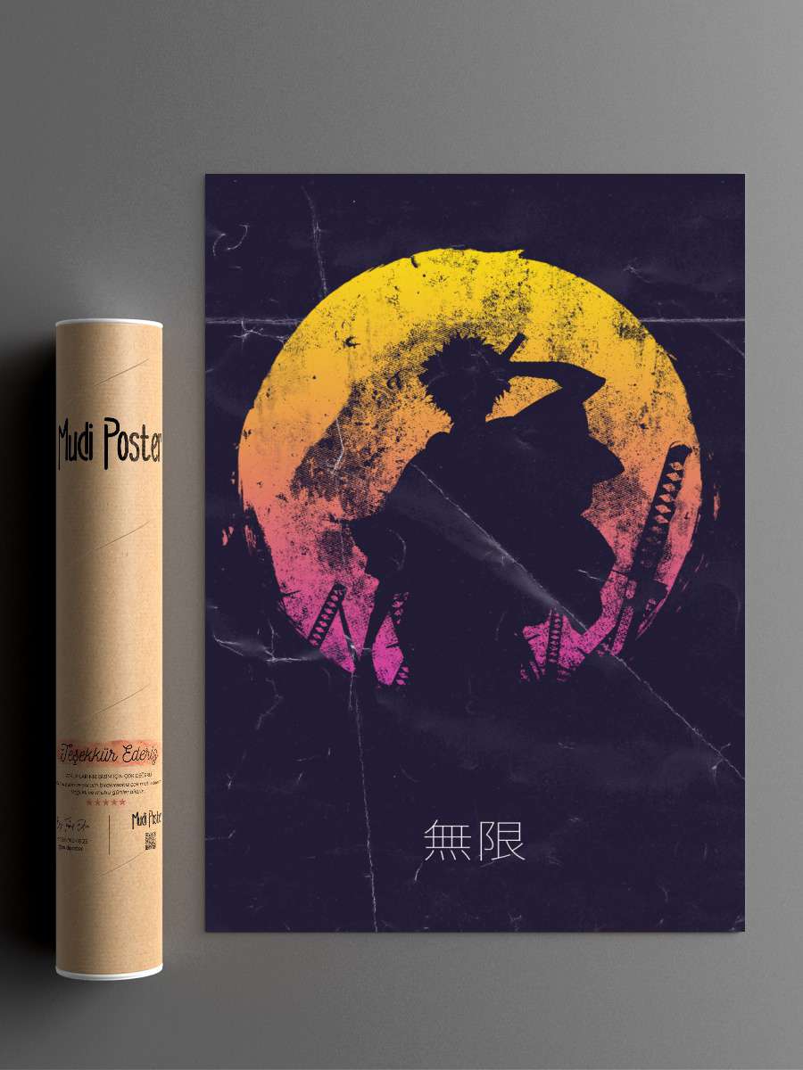 Retro Mugen Anime Poster Çerçevesiz Yüksek Kalite Anime Duvar Poster