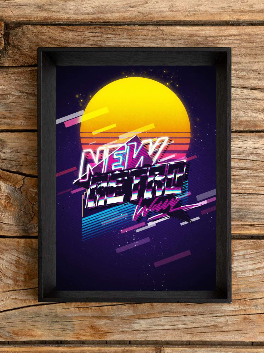 retrowave Anime Poster Çerçevesiz Yüksek Kalite Anime Duvar Poster