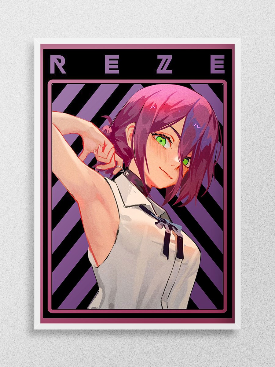 REZE Anime Poster Çerçevesiz Yüksek Kalite Anime Duvar Poster