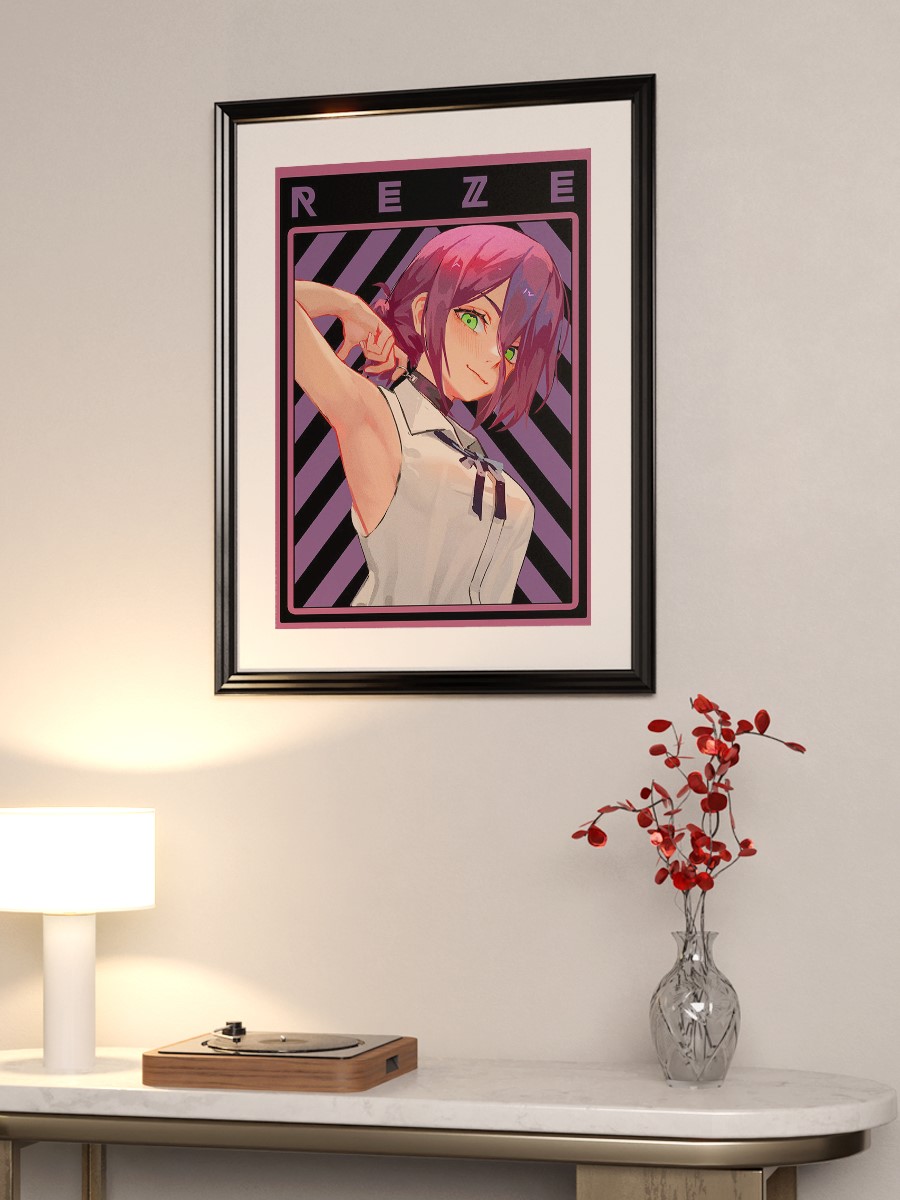 REZE Anime Poster Çerçevesiz Yüksek Kalite Anime Duvar Poster