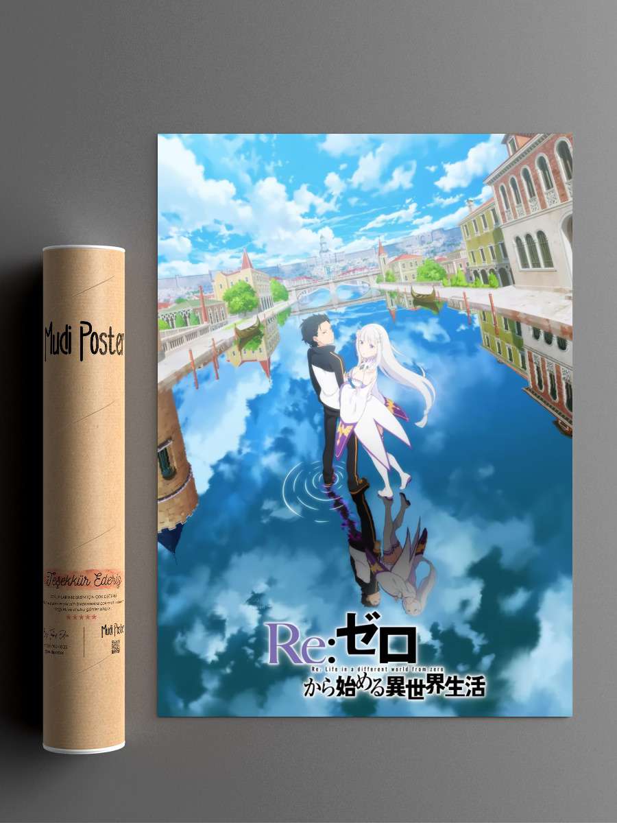 rezero Anime Poster Çerçevesiz Yüksek Kalite Anime Duvar Poster