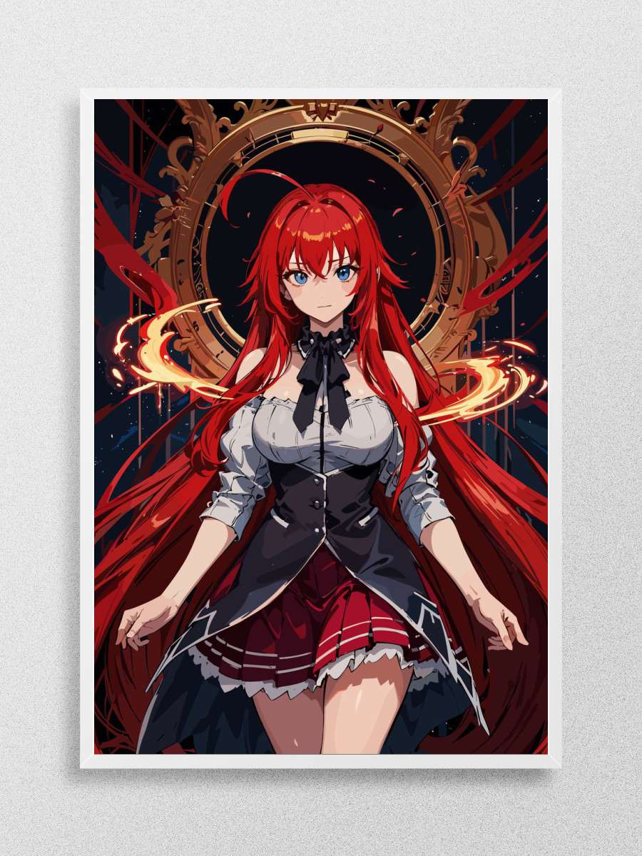 Rias Gremory Anime Poster Çerçevesiz Yüksek Kalite Anime Duvar Poster