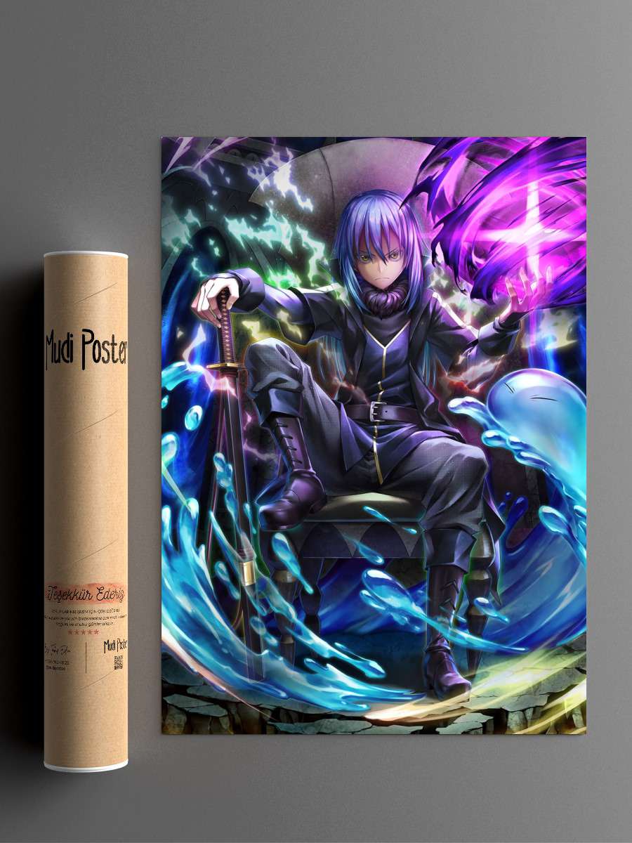 rimuru tempest Anime Poster Çerçevesiz Yüksek Kalite Anime Duvar Poster