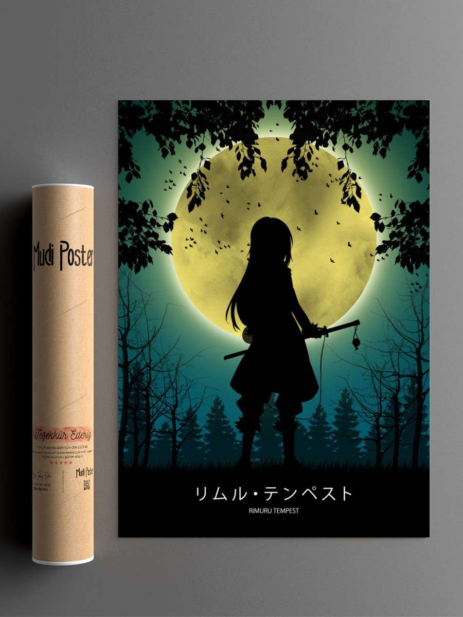 Rimuru Tempest Anime Poster Çerçevesiz Yüksek Kalite Anime Duvar Poster